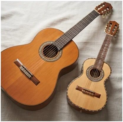 La guitarra criolla, el requinto y la armónica de cuerdas